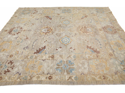 Modern Sultanabad Wool Rug 8 X 9