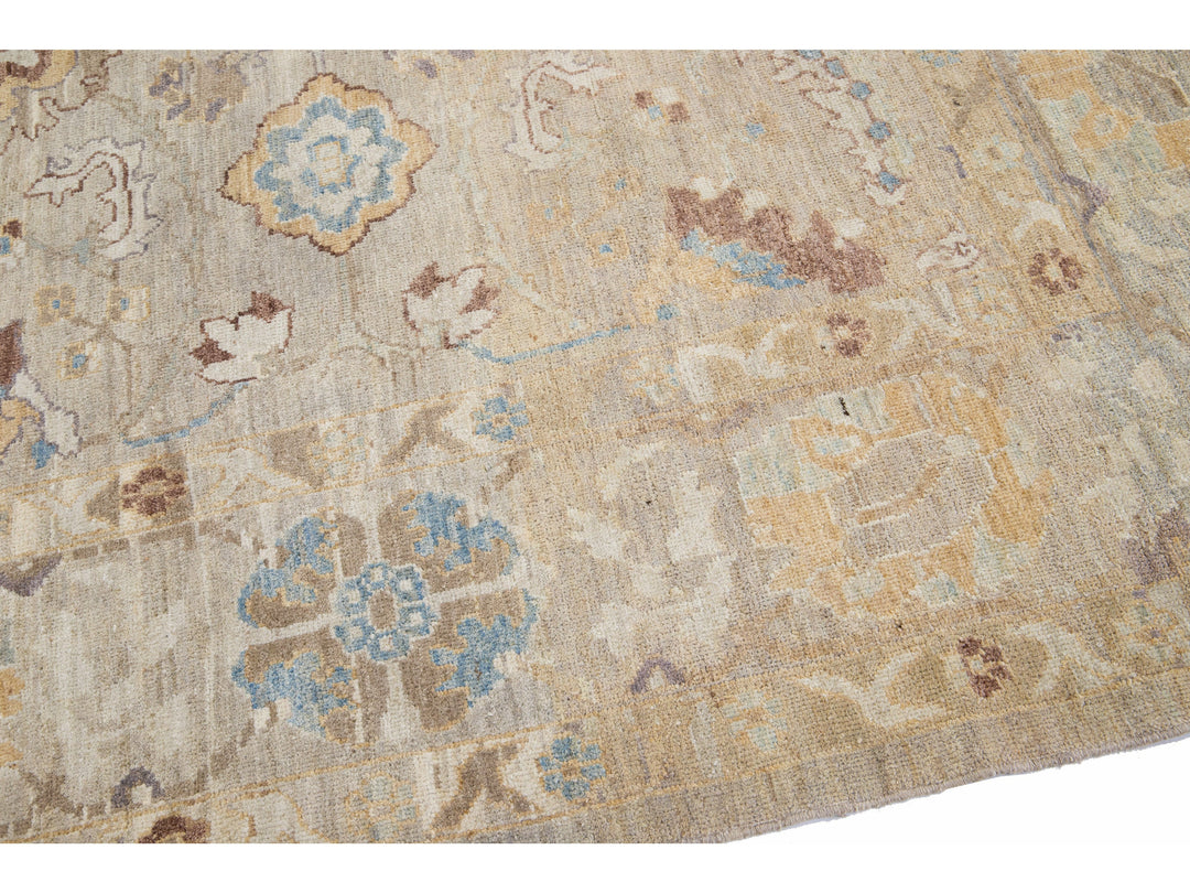 Modern Sultanabad Wool Rug 8 X 9