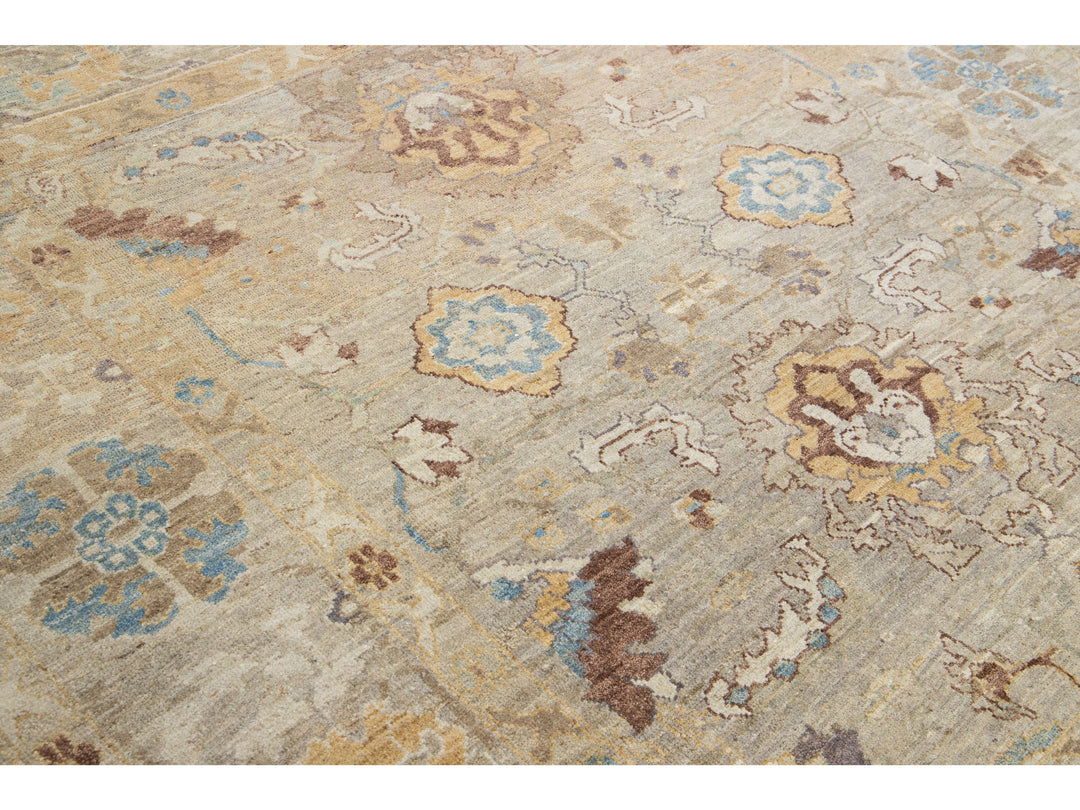 Modern Sultanabad Wool Rug 8 X 9