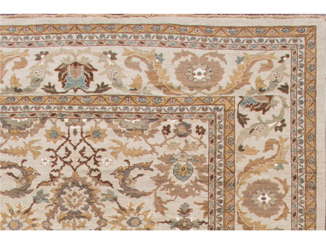 Contemporary Sultanabad Oversize Wool Rug 13 X 20