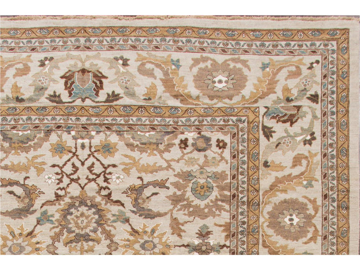 Contemporary Sultanabad Oversize Wool Rug 13 X 20
