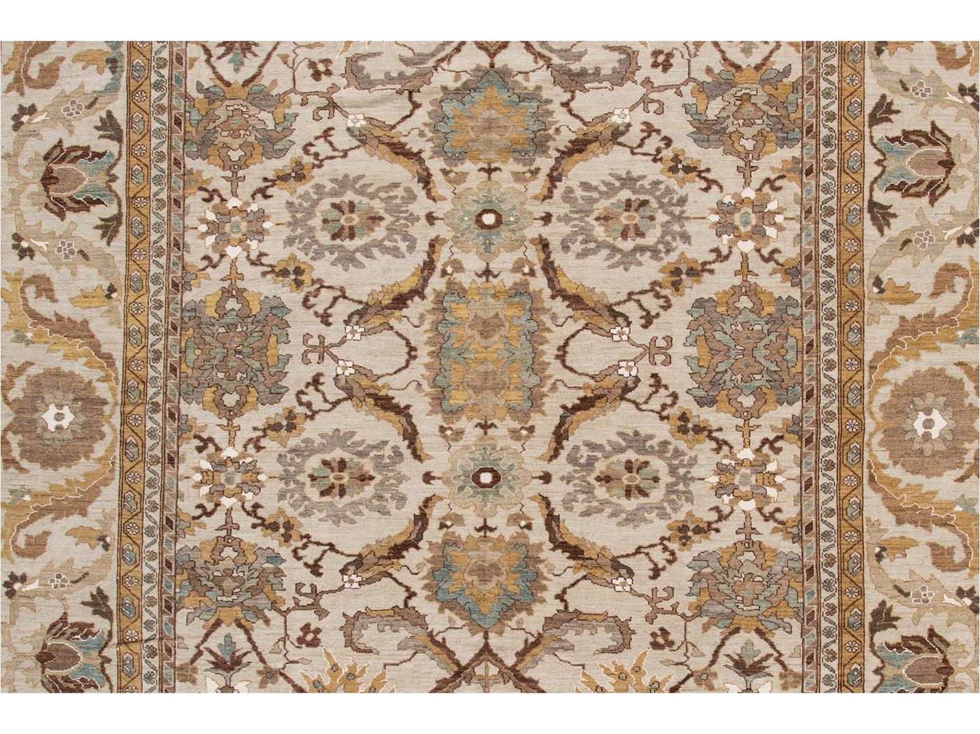 Contemporary Sultanabad Oversize Wool Rug 13 X 20