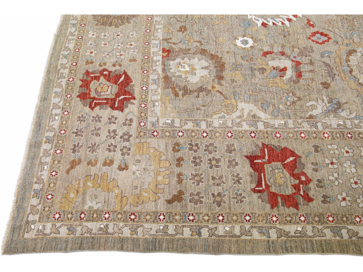 Modern Sultanabad Rug 13 X 18