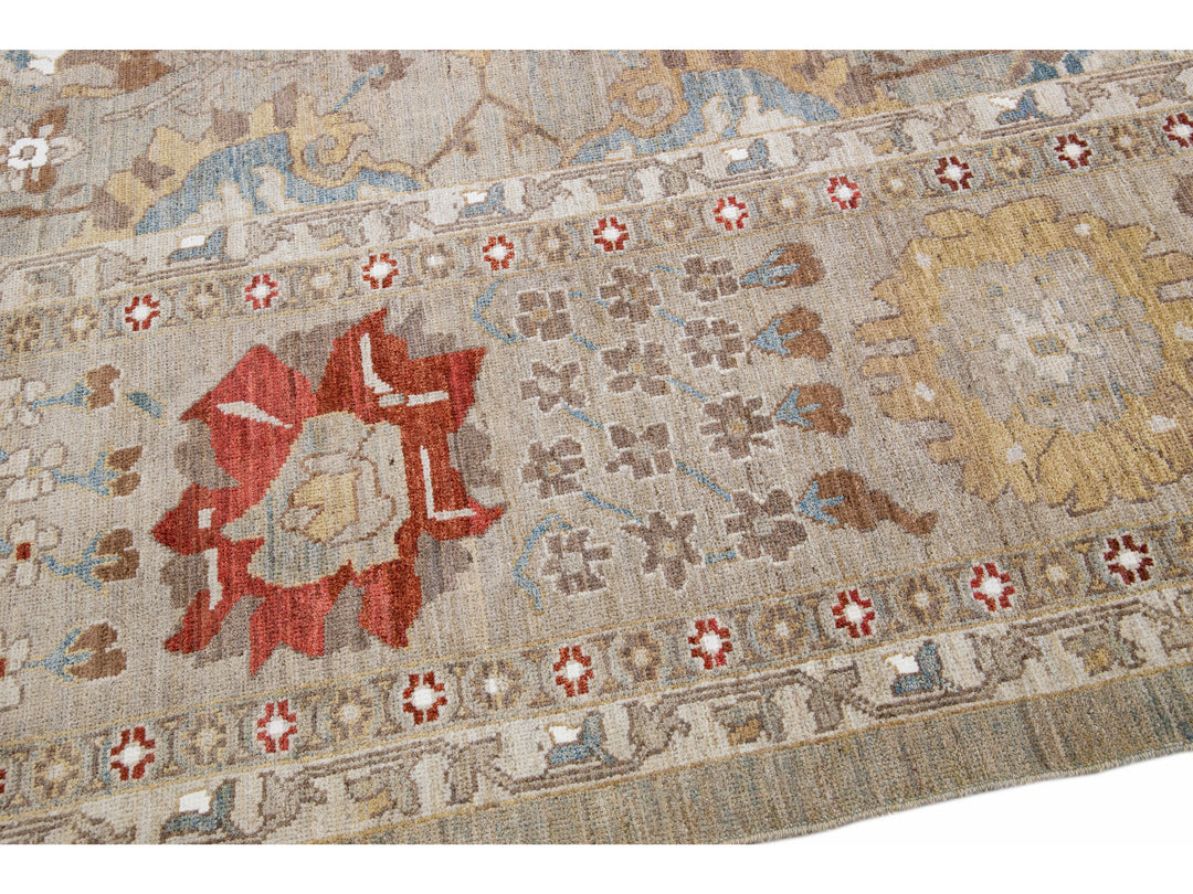 Modern Sultanabad Rug 13 X 18