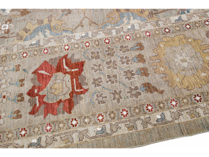 Modern Sultanabad Rug 13 X 18
