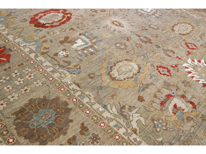 Modern Sultanabad Rug 13 X 18