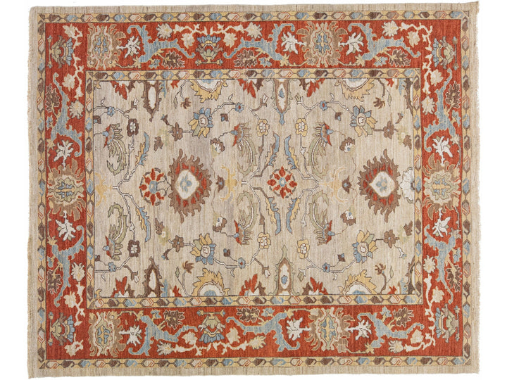 Modern Sultanabad Wool Rug 8 X 10