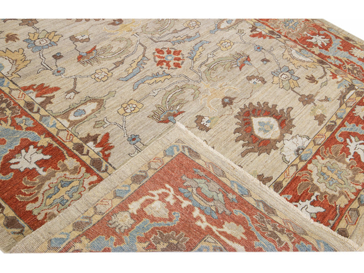 Modern Sultanabad Wool Rug 8 X 10