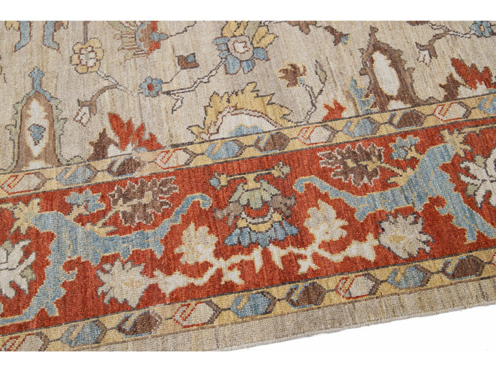 Modern Sultanabad Wool Rug 8 X 10