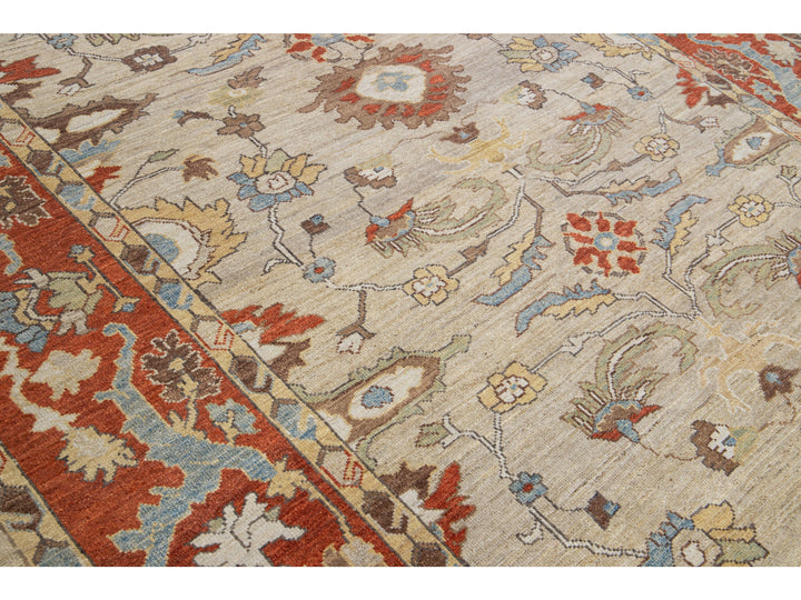 Modern Sultanabad Wool Rug 8 X 10