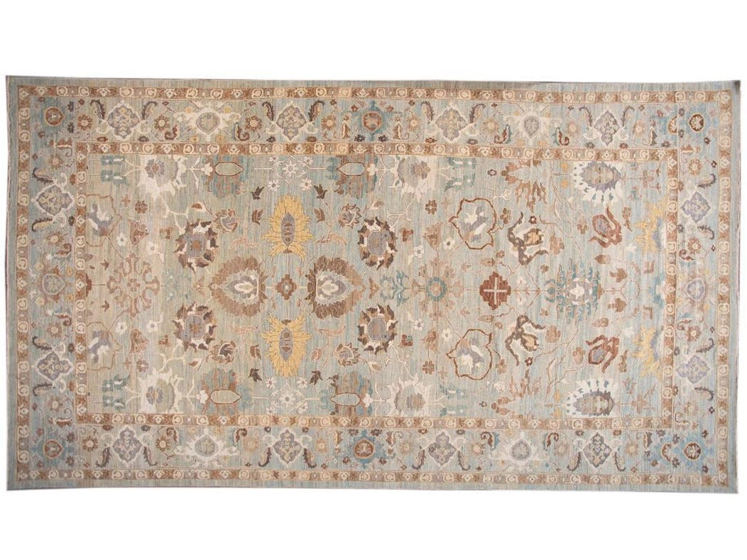 Modern Oversize Sultanabad Wool Rug 13 X 13