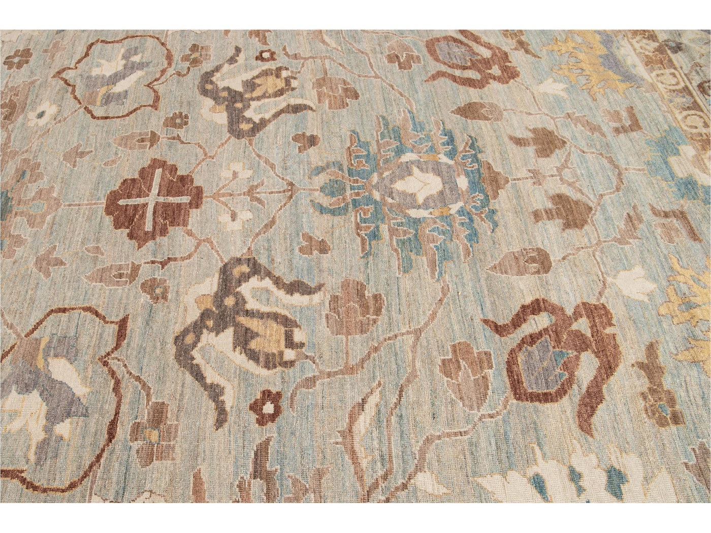 Modern Oversize Sultanabad Wool Rug 13 X 13