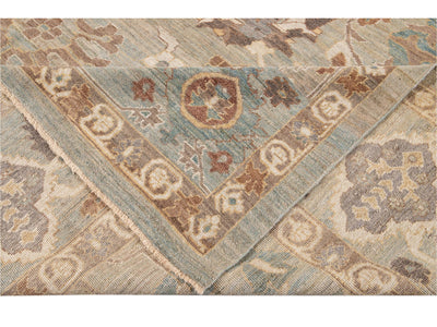 Modern Oversize Sultanabad Wool Rug 13 X 13