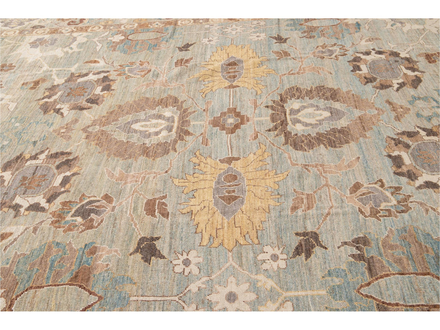 Modern Oversize Sultanabad Wool Rug 13 X 13