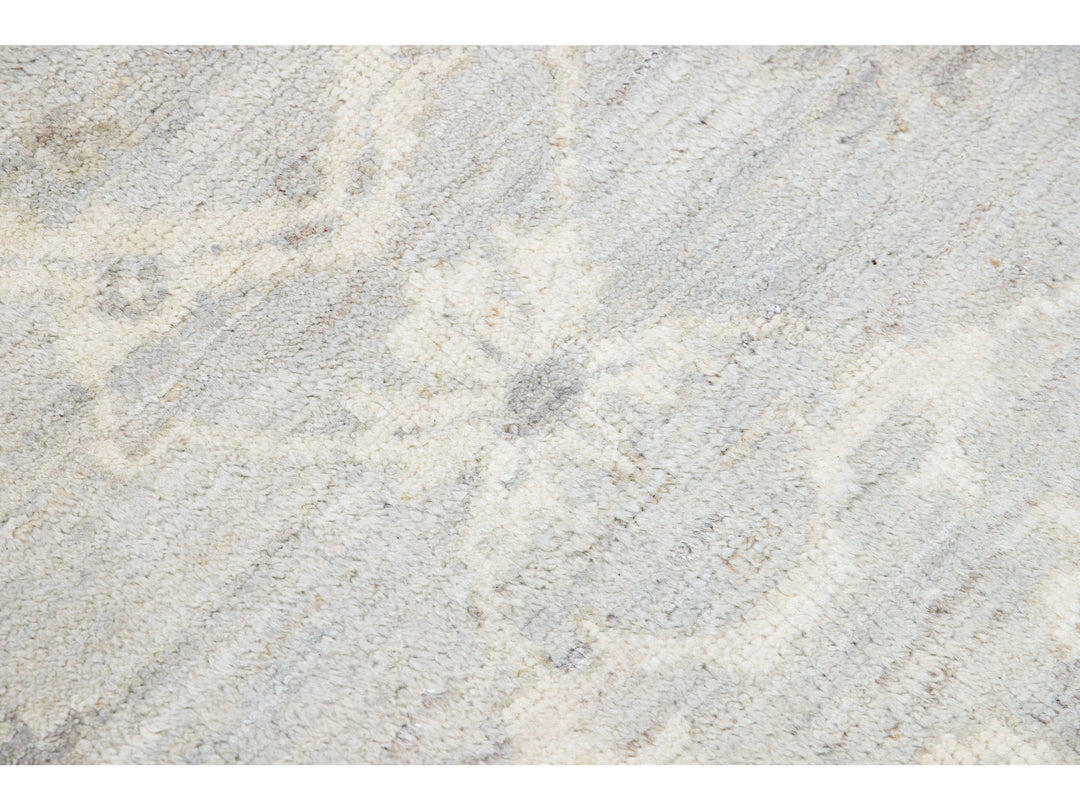 Modern Oushak Wool Rug 8 X 12