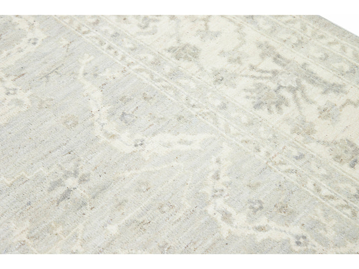 Modern Oushak Wool Rug 8 X 12