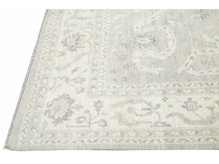 Modern Oushak Wool Rug 8 X 12