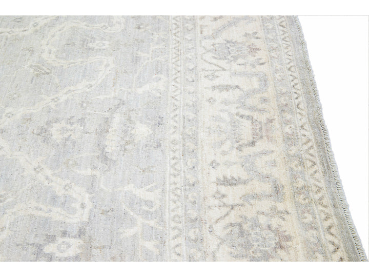 Modern Oushak Wool Rug 8 X 12