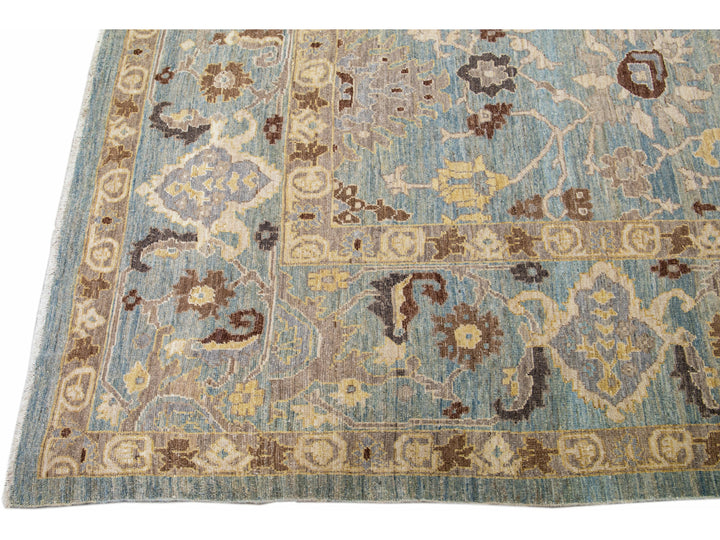 Modern Sultanabad Wool Rug 12 X 17