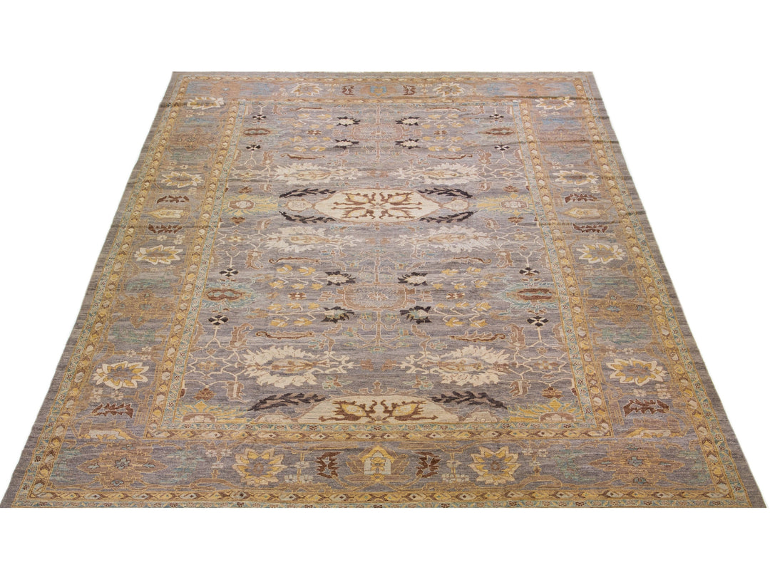 Modern Sultanabad Wool Rug 13 X 18