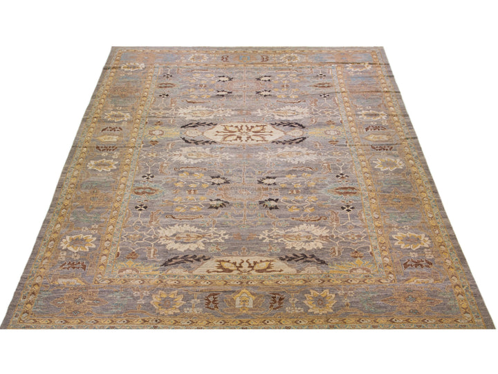 Modern Sultanabad Wool Rug 13 X 18