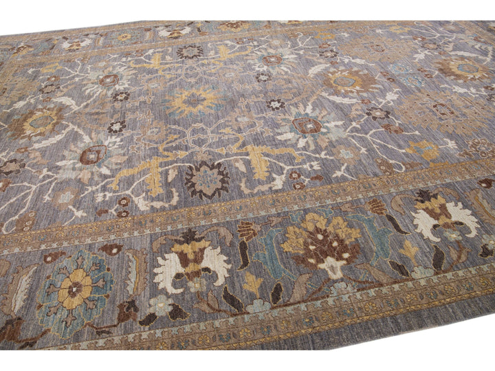 Modern Sultanabad Wool Rug 12 X 19