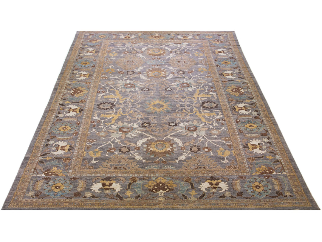 Modern Sultanabad Wool Rug 12 X 19