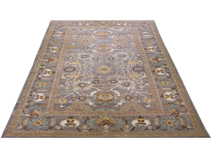 Modern Sultanabad Wool Rug 12 X 19