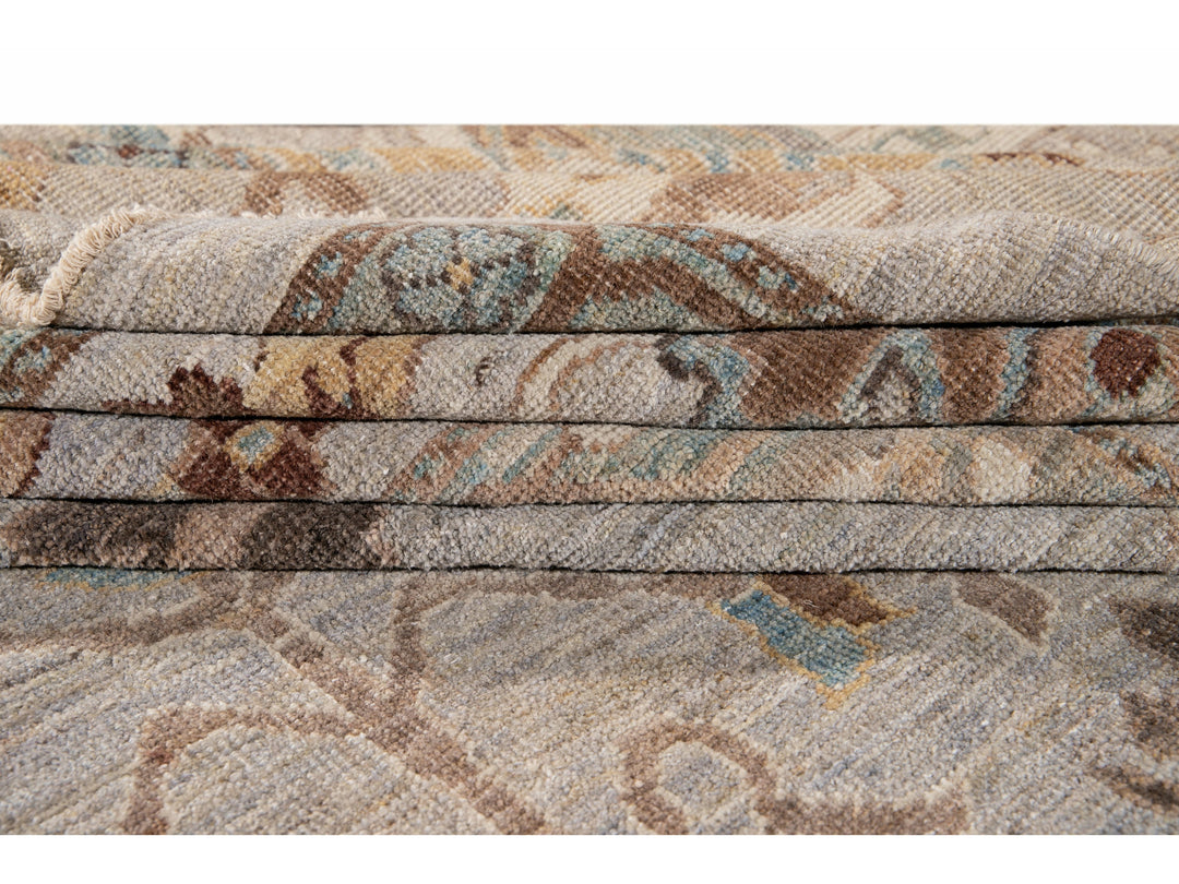 Modern Sultanabad Wool Rug 13 X 24