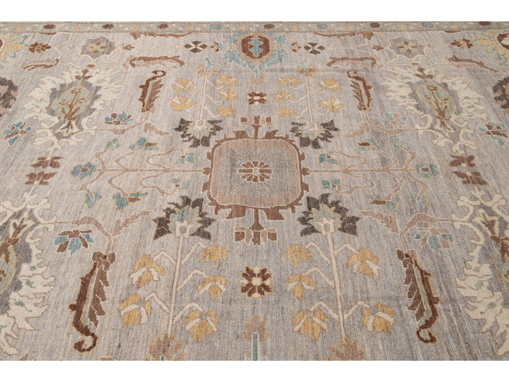 Modern Sultanabad Wool Rug 13 X 24