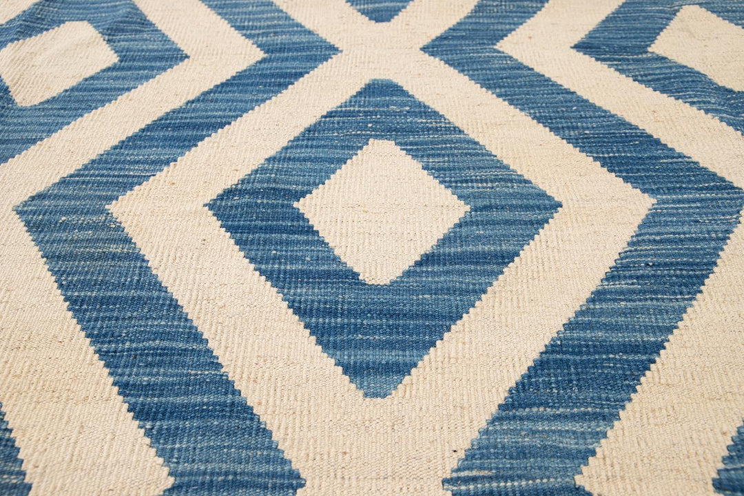 Modern Flatweave Kilim Wool Rug 11 X 12