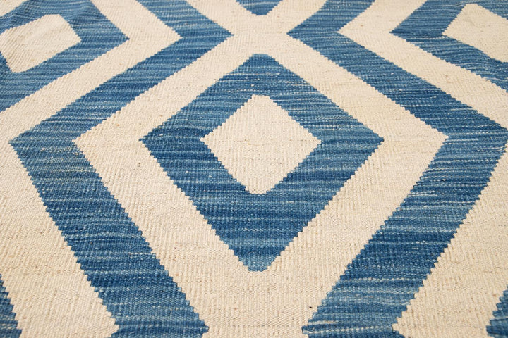 Modern Flatweave Kilim Wool Rug 11 X 12