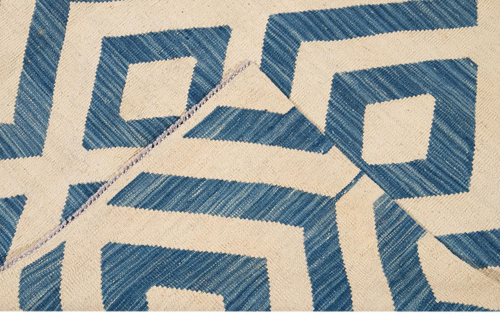 Modern Flatweave Kilim Wool Rug 11 X 12