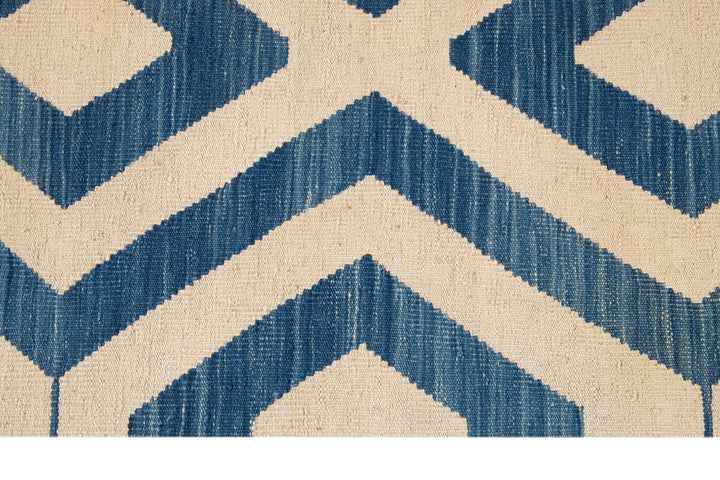 Modern Flatweave Kilim Wool Rug 11 X 12