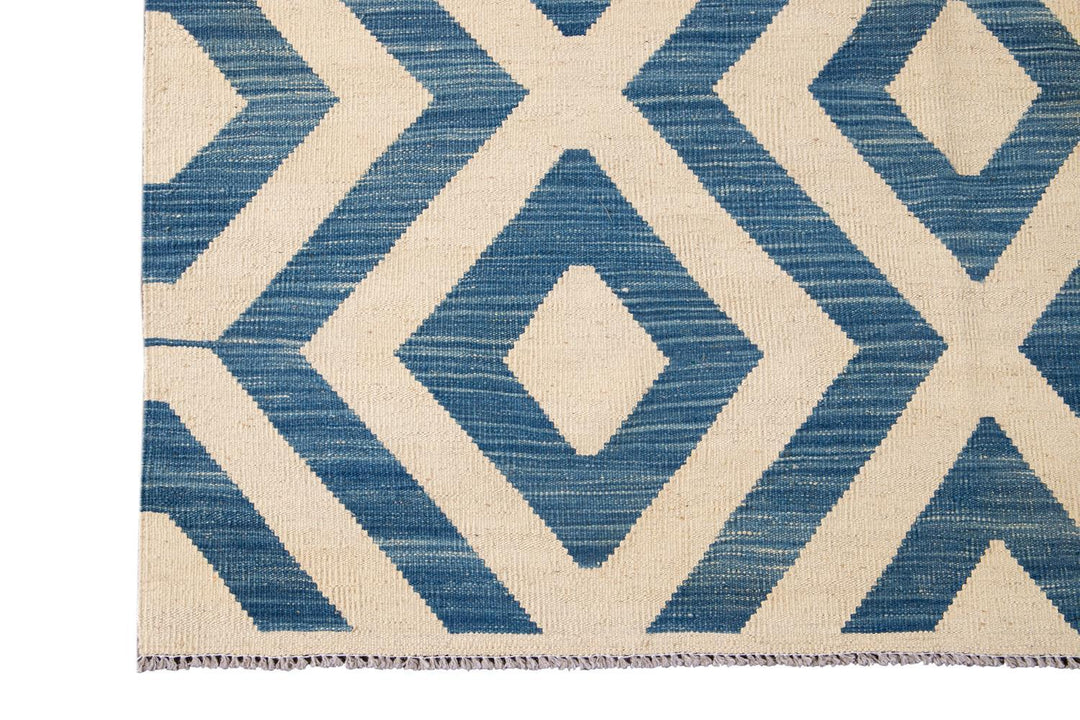 Modern Flatweave Kilim Wool Rug 11 X 12