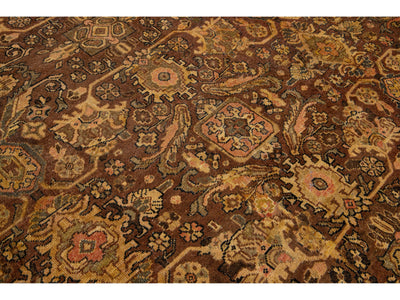 Antique Mahal Wool Rug 9 X 12