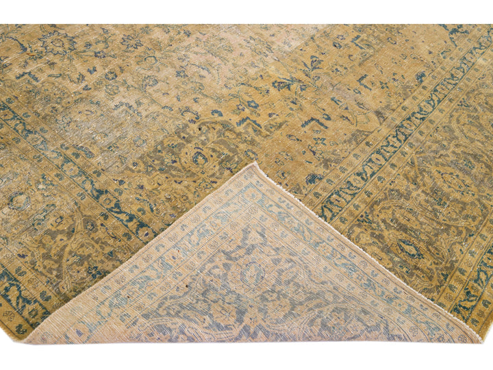 Vintage Tabriz Wool Rug 10 X 16