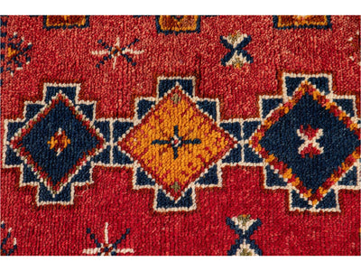 Antique Moroccan Tribal Wool Rug  5 X 8