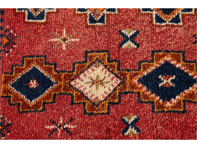 Antique Moroccan Tribal Wool Rug  5 X 8