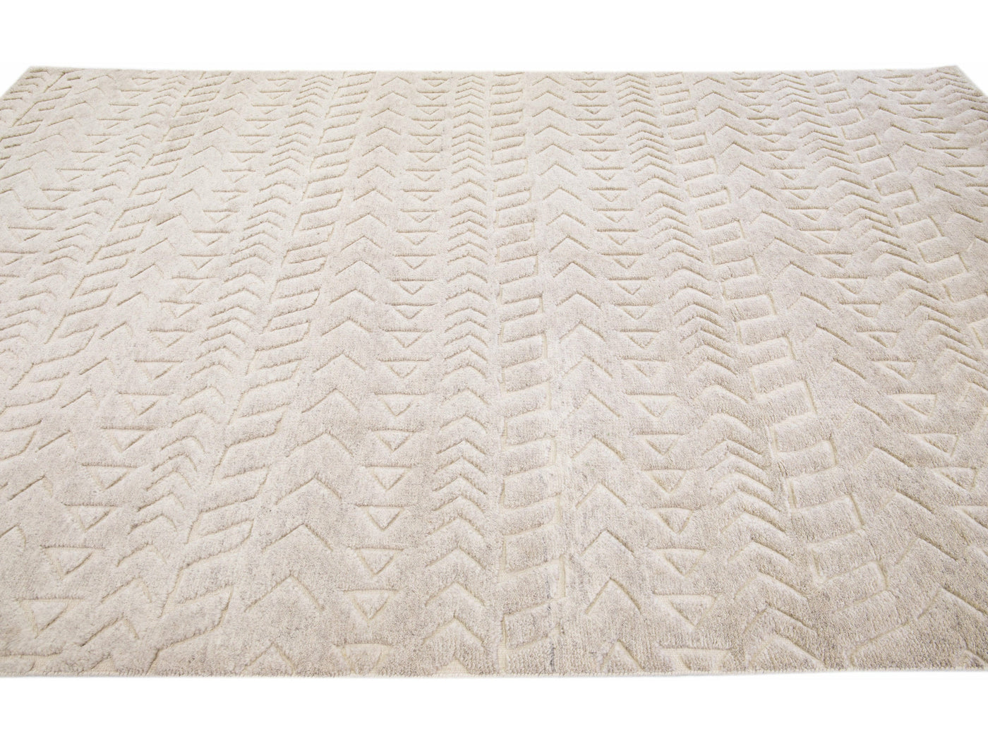 Modern Moroccan Wool Rug 8 X 13