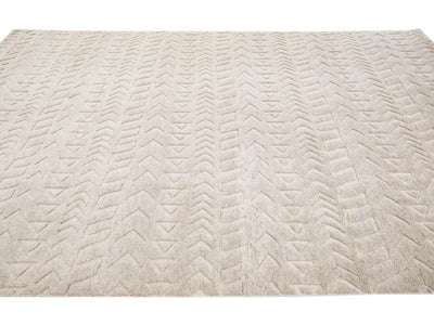 Modern Moroccan Wool Rug 8 X 13