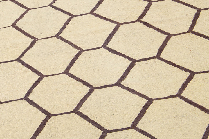 Modern Kilim Wool Rug 10 X 14