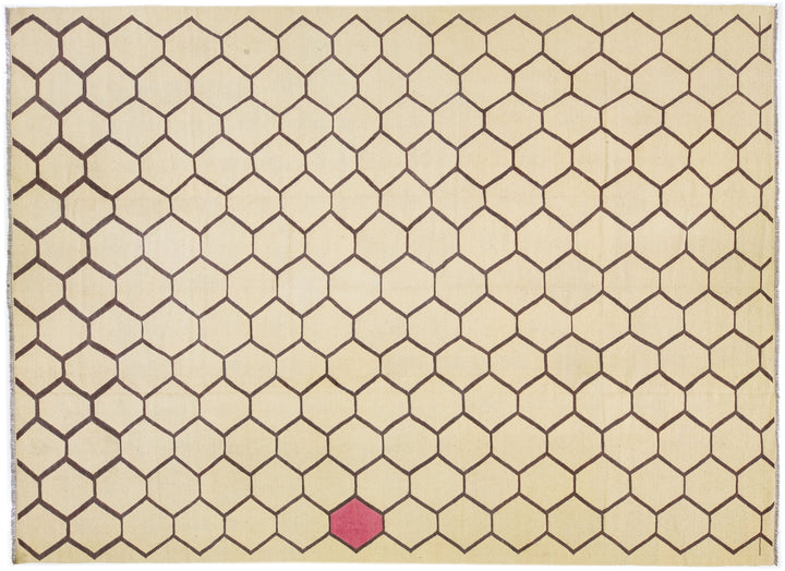 Modern Kilim Wool Rug 10 X 14