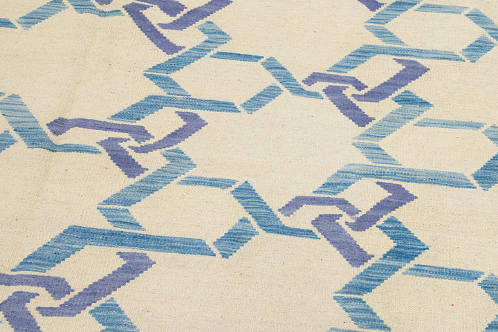 Modern Kilim Wool Rug 10 X 14