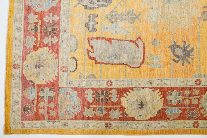 Contemporary Sultanabad Wool Rug 10 X 14