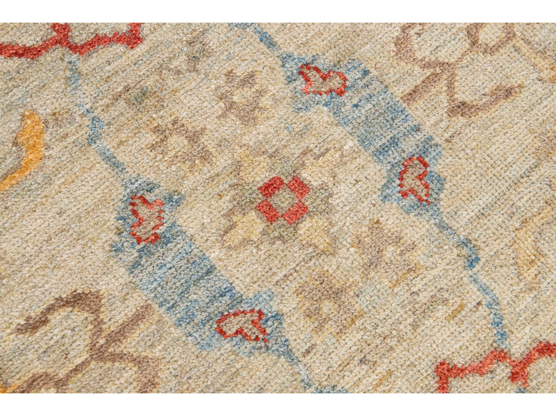 Modern Sultanabad Wool Rug 6 X 10