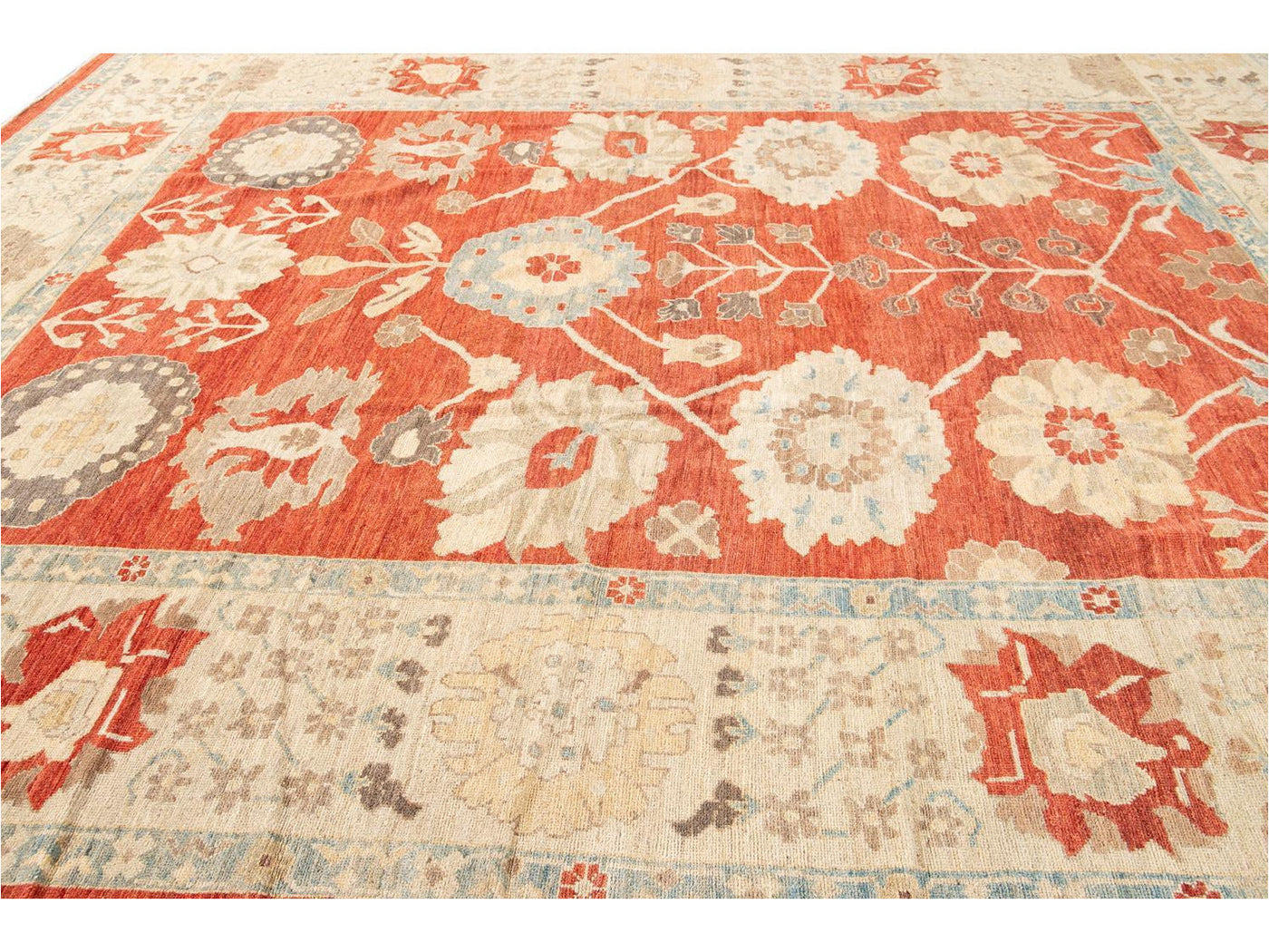 Modern Oversize Sultanabad Wool Rug 12 X 15