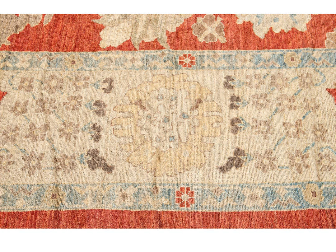Modern Oversize Sultanabad Wool Rug 12 X 15