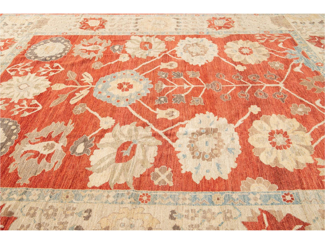 Modern Oversize Sultanabad Wool Rug 12 X 15