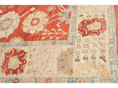 Modern Oversize Sultanabad Wool Rug 12 X 15